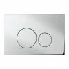 Crosswater Central Chrome Dual Flush Plate - CEFLUSHC+ -TOILET ACCESSORIES shop CEFLUSHC PN