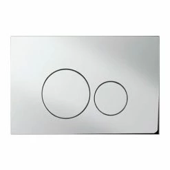 Crosswater Central Chrome Dual Flush Plate - CEFLUSHC+