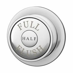 Chatsworth Traditional Dual Flush Push Button - Chrome