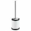 Cruze White Freestanding Toilet Brush & Holder