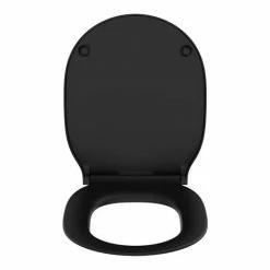 Ideal Standard Connect Air Silk Black Soft Close Slim Toilet Seat & Cover -TOILET ACCESSORIES shop E0368V3.ai2 460