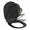 Ideal Standard Connect Air Silk Black Soft Close Slim Toilet Seat & Cover -TOILET ACCESSORIES shop E0368V3 P