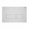 RAK Ecofix Matt White Dual Flush Plate with Rectangular Buttons -TOILET ACCESSORIES shop FSRAKPPL006500 P