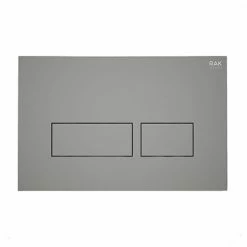 RAK Ecofix Matt Grey Dual Flush Plate with Rectangular Buttons
