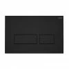 RAK Ecofix Matt Black Dual Flush Plate with Rectangular Buttons -TOILET ACCESSORIES shop FSRAKPPL006504 P1