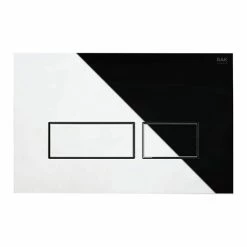 RAK Ecofix Chrome Dual Flush Plate with Rectangular Buttons