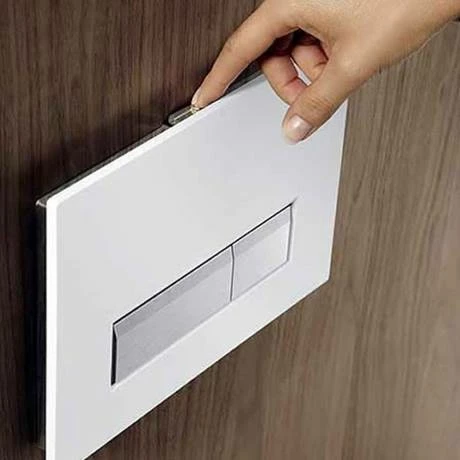Geberit Sigma40 White Glass DuoFresh Odour Extraction Flush Plate - 115.600.SI.1 4 Geberit Sigma40 White Glass DuoFresh Odour Extraction Flush Plate - 115.600.SI.1 - Image 2