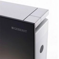 Geberit - Monolith WC Unit & Cistern for Floorstanding WC's - Black/Aluminium -TOILET ACCESSORIES shop Geberit Monolith WC Unit Cistern for Floorstanding WCs Black d3 375