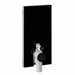 Geberit - Monolith WC Unit & Cistern for Floorstanding WC's - Black/Aluminium -TOILET ACCESSORIES shop Geberit Monolith WC Unit Cistern for Floorstanding WCs Black d4 375