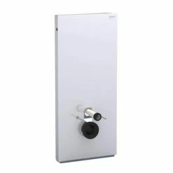Geberit - Monolith WC Frame & Cistern for Wall Hung WC's - White/Aluminium -TOILET ACCESSORIES shop Geberit Monolith for Wall Hung WCs White d2 375