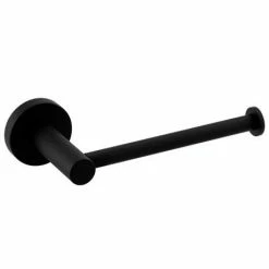 Arezzo Industrial Style Matt Black Toilet Roll Holder -TOILET ACCESSORIES shop ISBLKRH d2 460