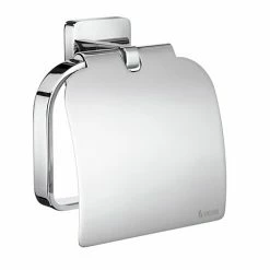 Smedbo Ice Toilet Roll Holder with Cover - Polished Chrome - OK3414