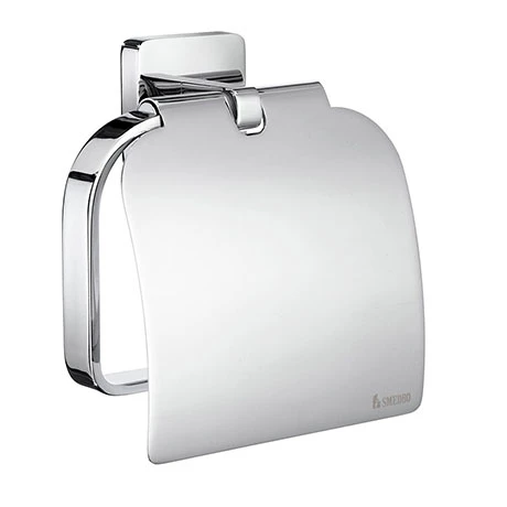 Smedbo Ice Toilet Roll Holder with Cover - Polished Chrome - OK3414 3 Smedbo Ice Toilet Roll Holder with Cover - Polished Chrome - OK3414
