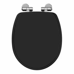 Oxford Soft Close Toilet Seat with Chrome Hinges - Various Colour Options