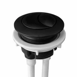 Arezzo Matt Black Push Button for Close Coupled Cisterns -TOILET ACCESSORIES shop PB02 MB d2 460