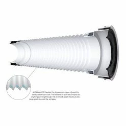 Viva Long Slinky-Fit Flexible WC Pan Connector (300 - 700mm) -TOILET ACCESSORIES shop PP0002 D3 460 1