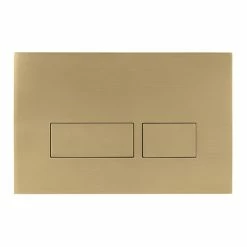 Crosswater MPRO Brushed Brass Dual Flush Plate - PROFLUSHF