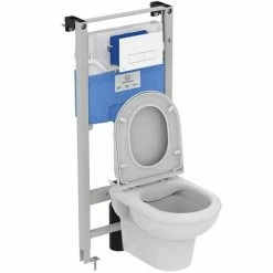 Ideal Standard Oleas P2 Matt Chrome Pneumatic Dual Flush Plate - R0119JG -TOILET ACCESSORIES shop R0119JG D2 460 1