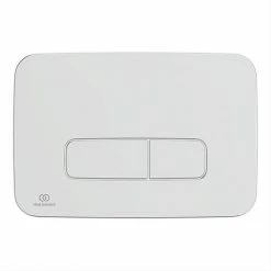 Ideal Standard Oleas P3 Chrome Pneumatic Dual Flush Plate - R0124AA -TOILET ACCESSORIES shop R0123AA D1 460