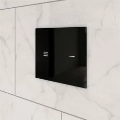 Ideal Standard Symfo NT1 Black Touchless Glass Dual Flushplate - R0129RX 6 Ideal Standard Symfo NT1 Black Touchless Glass Dual Flushplate - R0129RX -TOILET ACCESSORIES shop R0129RX D1 460