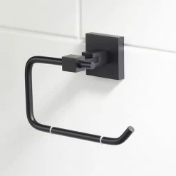 Bristan Black Square Toilet Roll Holder -TOILET ACCESSORIES shop RD ROLL BLK D1 460