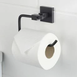 Bristan Black Square Toilet Roll Holder -TOILET ACCESSORIES shop RD ROLL BLK D2 460
