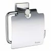 Smedbo House - Polished Chrome Toilet Roll Holder with Lid - RK3414 -TOILET ACCESSORIES shop RK3414 P