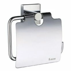Smedbo House - Polished Chrome Toilet Roll Holder with Lid - RK3414