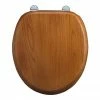 Burlington Bar Hinged Golden Oak Toilet Seat - S11 -TOILET ACCESSORIES shop S11 P