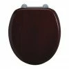 Burlington Bar Hinged Mahogany Toilet Seat - S12 -TOILET ACCESSORIES shop S12 P