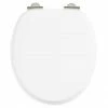 Burlington Soft Close Toilet Seat - Gloss White Seat - S18 -TOILET ACCESSORIES shop S18 np