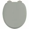 Burlington Soft Close Toilet Seat with Chrome Hinges - Dark Olive -TOILET ACCESSORIES shop S44 P