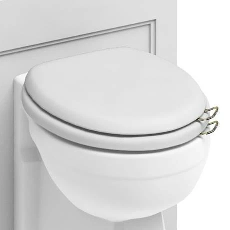 Burlington Soft Close Toilet Seat with Chrome Hinges and Handles - Matt White 4 Burlington Soft Close Toilet Seat with Chrome Hinges and Handles - Matt White - Image 2