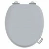 Burlington Soft Close Toilet Seat with Chrome Hinges and Handles - Classic Grey 2 Burlington Soft Close Toilet Seat with Chrome Hinges and Handles - Classic Grey -TOILET ACCESSORIES shop S46 A51CHR P