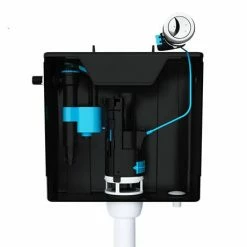 Viva Skylo Bottom & Side Entry Black Concealed Cistern -TOILET ACCESSORIES shop SKYCC01 D2 460