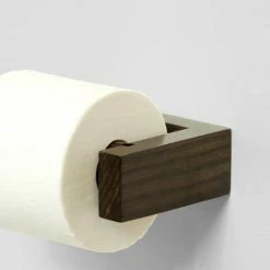 Slimline Toilet Roll Holder Dark Oak -TOILET ACCESSORIES shop STRHDO D1 460