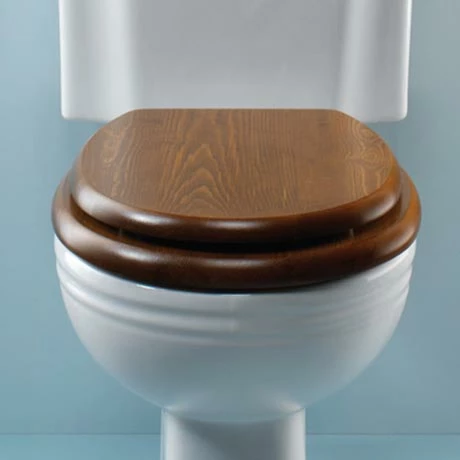 Silverdale Traditional Luxury Dark Oak Wooden Toilet Seat 3 Silverdale Traditional Luxury Dark Oak Wooden Toilet Seat