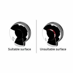 Orion SuctionLoc Black Toilet Roll Holder -TOILET ACCESSORIES shop Suctionloc reinstall chrome 460 1