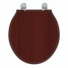 Ideal Standard Waverley Mahogany Standard Toilet Seat & Cover -TOILET ACCESSORIES shop U0248GC P