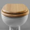 Silverdale BTW Traditional Luxury Light Oak Wooden Toilet Seat -TOILET ACCESSORIES shop VCBTWSEAHLOK P