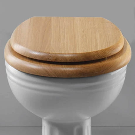 Silverdale BTW Traditional Luxury Light Oak Wooden Toilet Seat 3 Silverdale BTW Traditional Luxury Light Oak Wooden Toilet Seat