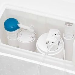 Venice Concealed WC Cistern with Rose Gold Push Button Flush -TOILET ACCESSORIES shop VCCRSG d2 460