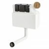 Venice Concealed WC Cistern with Rose Gold Push Button Flush -TOILET ACCESSORIES shop VCCRSG p