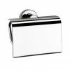 Venice Chrome Toilet Roll Holder with Cover -TOILET ACCESSORIES shop VCHRA14 P
