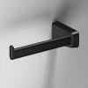 Venice Square Black Left Hand Toilet Roll Holder -TOILET ACCESSORIES shop VSQBLK80 P
