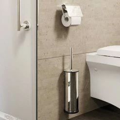 Venice Chrome Toilet Brush & Holder 5 Venice Chrome Toilet Brush & Holder -TOILET ACCESSORIES shop VSQCHR29 D1 460