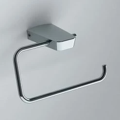 Venice Square Chrome Toilet Roll Holder