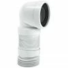 McAlpine 90 Degree Flexible WC Pan Connector - WC-CON8F -TOILET ACCESSORIES shop WC CON8F P
