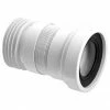 McAlpine Straight Flexible WC Pan Connector - Length 100-160mm - WC-F18R -TOILET ACCESSORIES shop WC F18R P