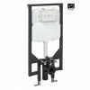 Crosswater - 1.14m Height Ultra Slim Wall Hung WC Support Frame (w/ Concealed Cistern) WCF118X50-VS+2